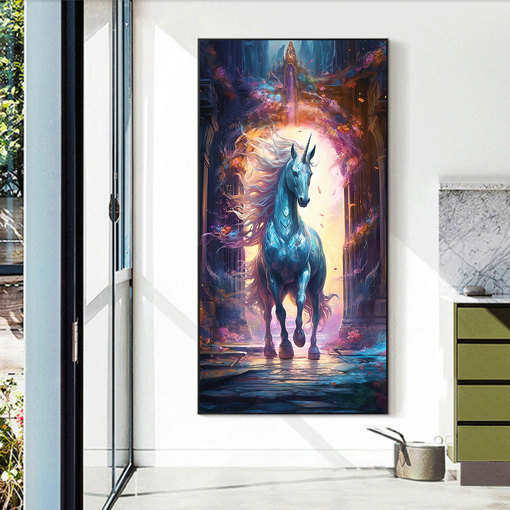 Fantasy Unicorn - Full Round Drill Diamond Painting 40*70CM