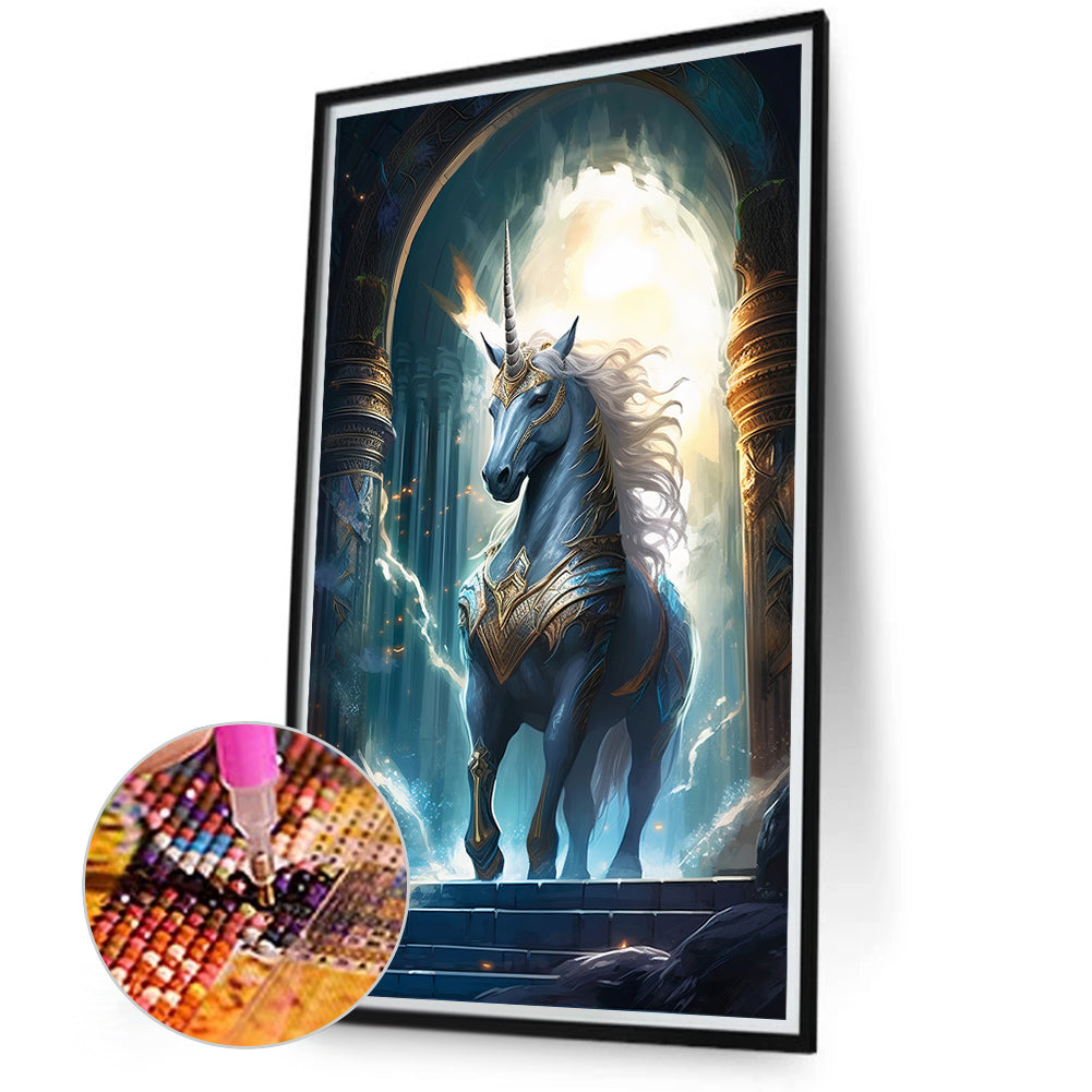 Fantasy Unicorn - Full Round Drill Diamond Painting 40*70CM