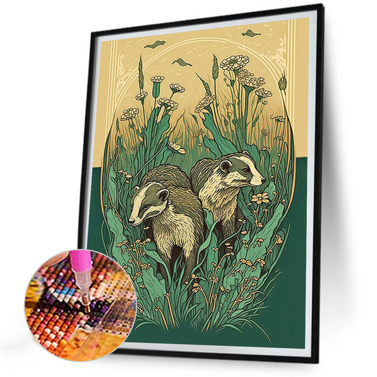 Badger - Full Round Drill Diamond Painting 30*40CM