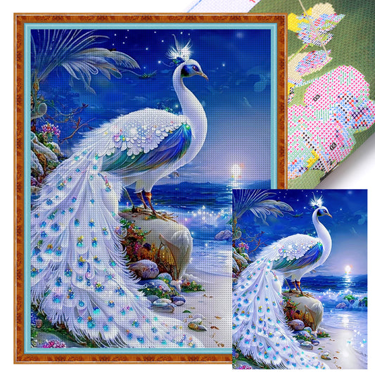 Peacock - 16CT Stamped Cross Stitch 50*65CM