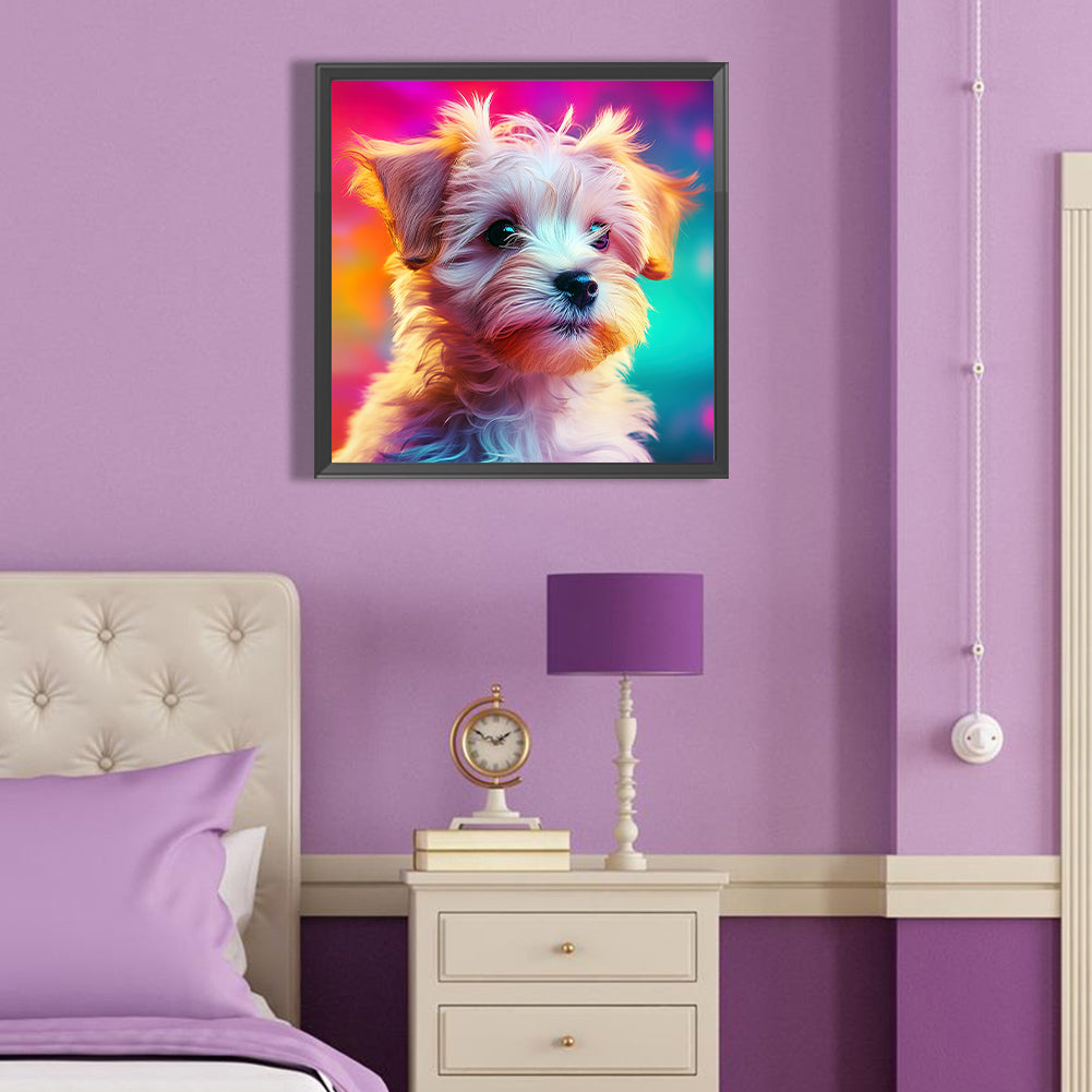 Pet Puppy - Full Round Drill Diamond Painting 40*40CM