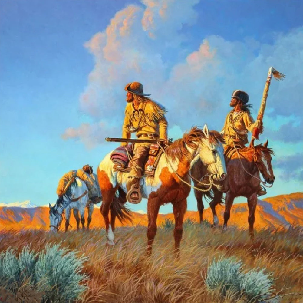 People Hunting - Full Round Drill Diamond Painting 40*40CM