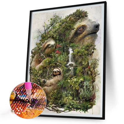 Sloth - Full Round AB Drill Diamond Painting 40*55CM