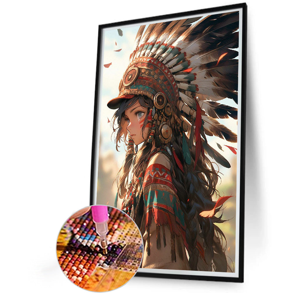 Raw Girl - Full Round Drill Diamond Painting 40*60CM