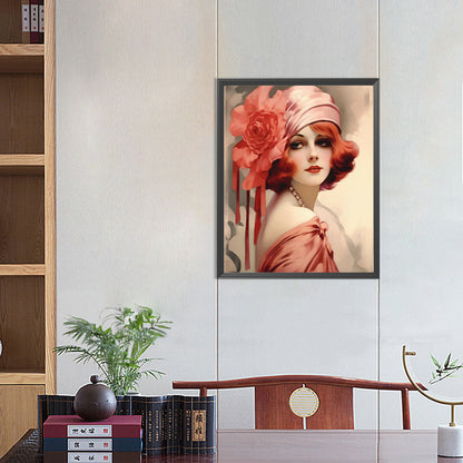 Charming Woman - Full Round Drill Diamond Painting 40*50CM