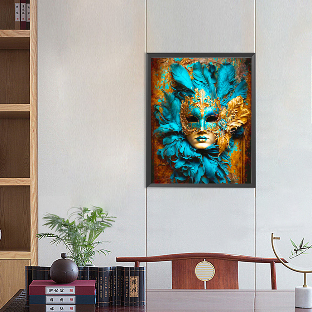 Masquerade Mask - Full Round Drill Diamond Painting 40*50CM
