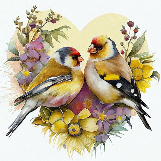 Love Sparrow - Full Round Drill Diamond Painting 40*40CM