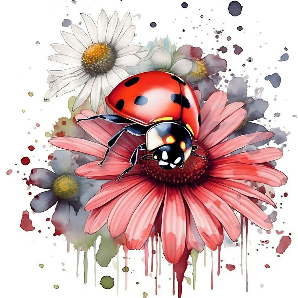 Ladybug - Full Round Drill Diamond Painting 40*40CM