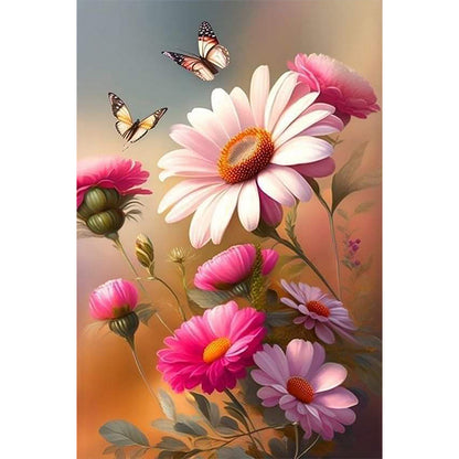 Landscape Flowers - Full Round Drill Diamond Painting 40*60CM