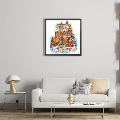 Christmas Cookie House - Full Round AB Drill Diamond Painting 40*40CM