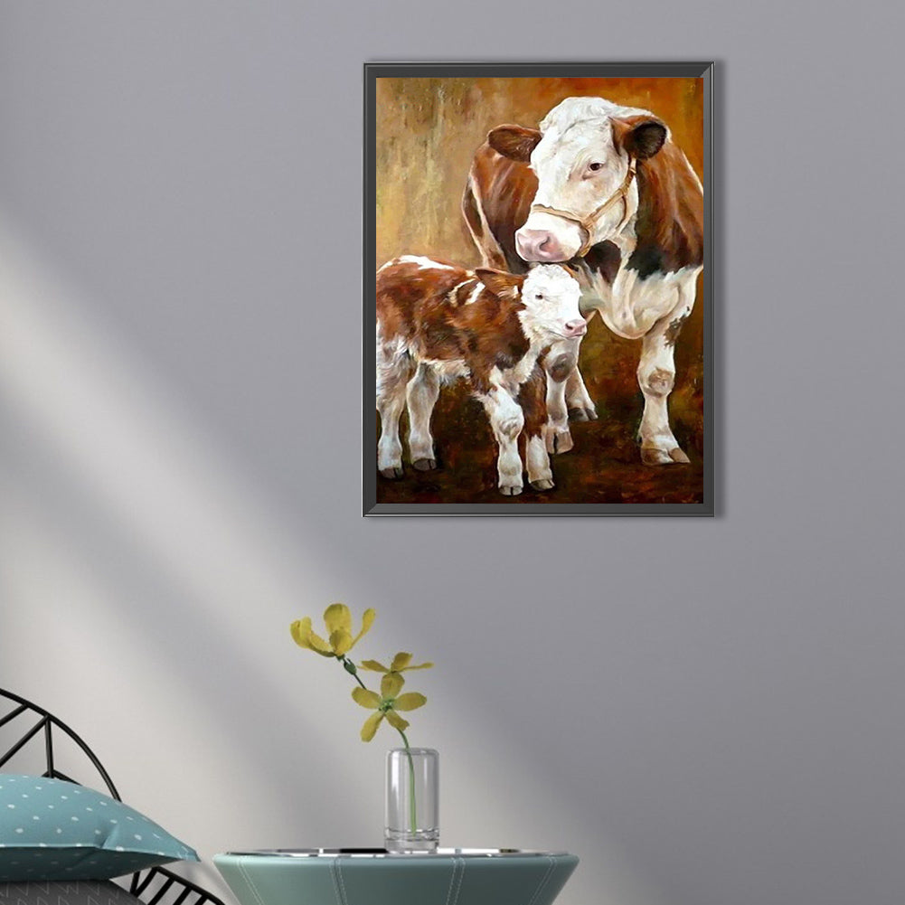 Cow Shed - Full Round AB Drill Diamond Painting 30*40CM
