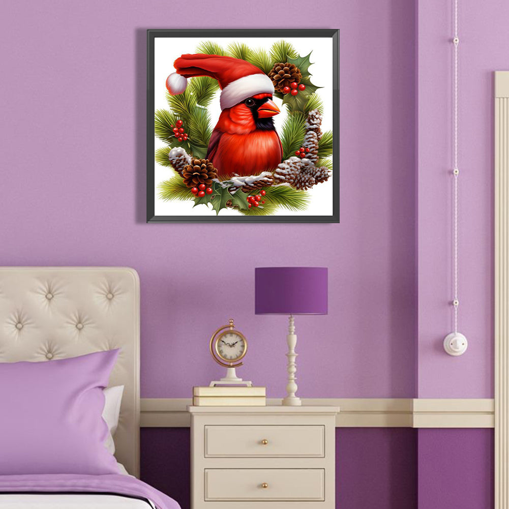 Nordic Cardinal - Full Round Drill Diamond Painting 40*40CM