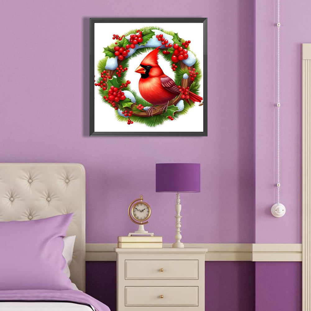 Nordic Cardinal - Full Round Drill Diamond Painting 40*40CM