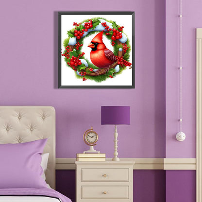 Nordic Cardinal - Full Round Drill Diamond Painting 40*40CM