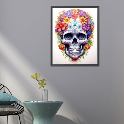 Skull - Full Round Drill Diamond Painting 40*50CM