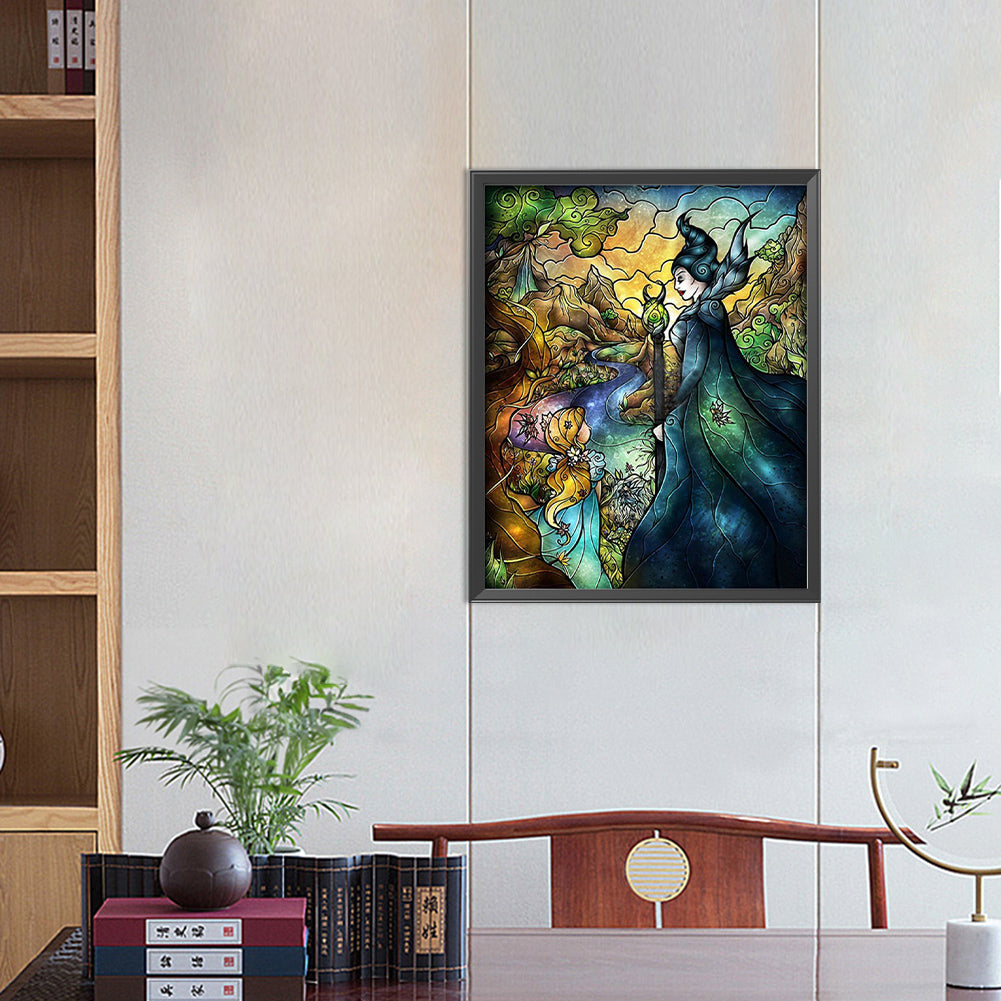 Maleficent - Full Round Drill Diamond Painting 40*50CM