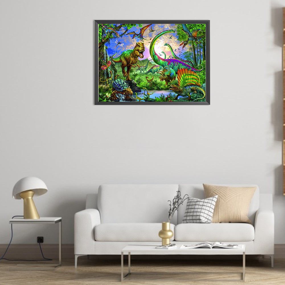 Dinosaur Park - Full Square AB Drill Diamond Painting 55*40CM
