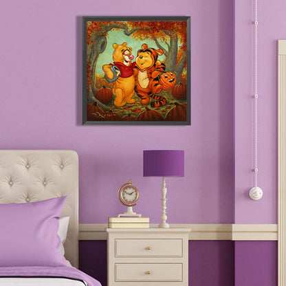 Winnie The Pooh - Full Round Drill Diamond Painting 40*40CM