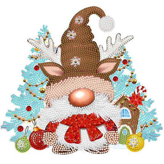 Christmas Gnome -  Special Shaped Drill Diamond Painting 30*30CM