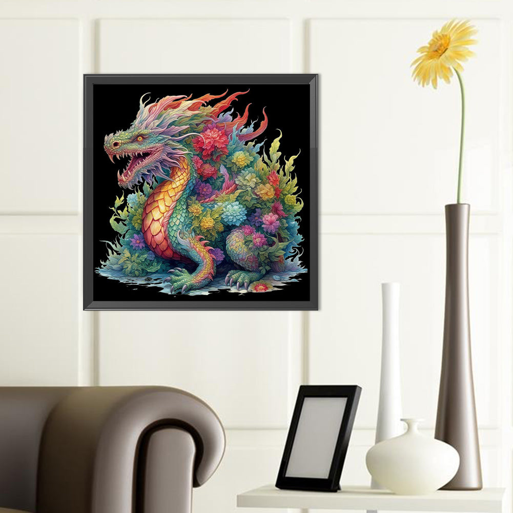 Western Dragon - Full Round Drill Diamond Painting 40*40CM