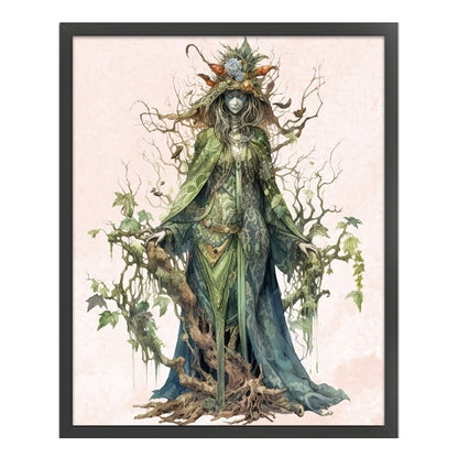 Witch - 11CT Stamped Cross Stitch 50*60CM