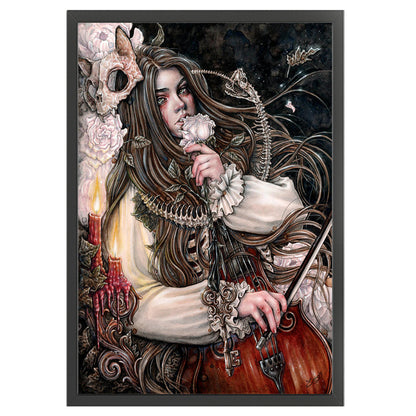 Horror Girl - 11CT Stamped Cross Stitch 50*70CM
