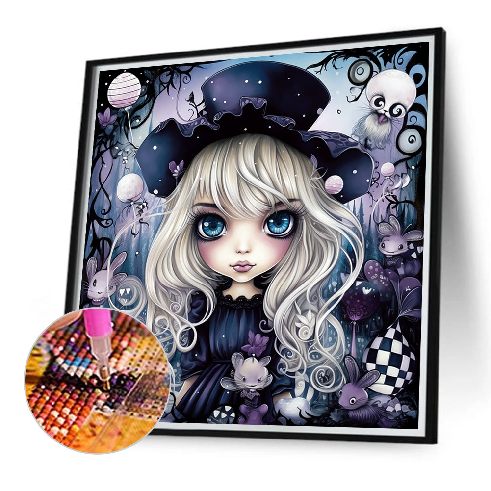 Gentleman Girl - Full Round Drill Diamond Painting 40*40CM