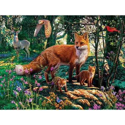 Forest Fox - Full Square Drill Diamond Painting 40*30CM