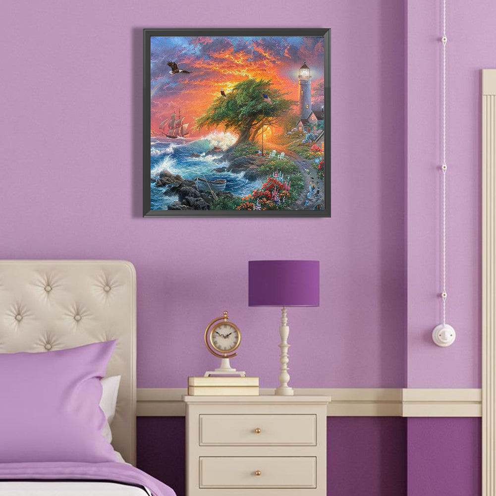 Coast - Full Round Drill Diamond Painting 40*40CM