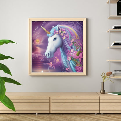 Unicorn - 11CT Stamped Cross Stitch 60*60CM