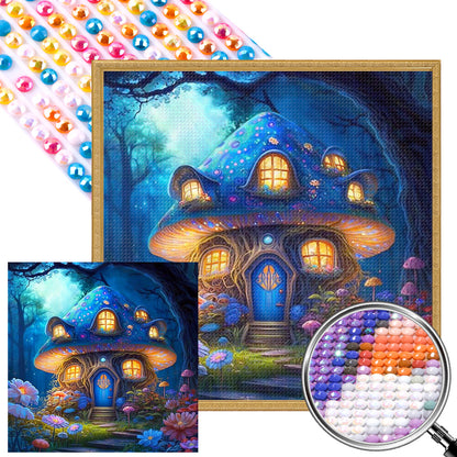 Mushroom Hut - Full AB Dril Round Diamond Painting 40*40CM