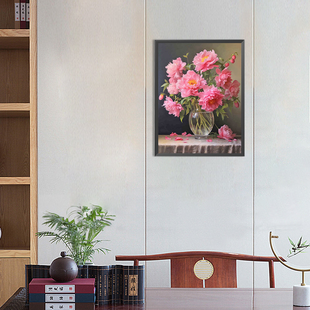 Flowers - Full Round Drill Diamond Painting 30*40CM