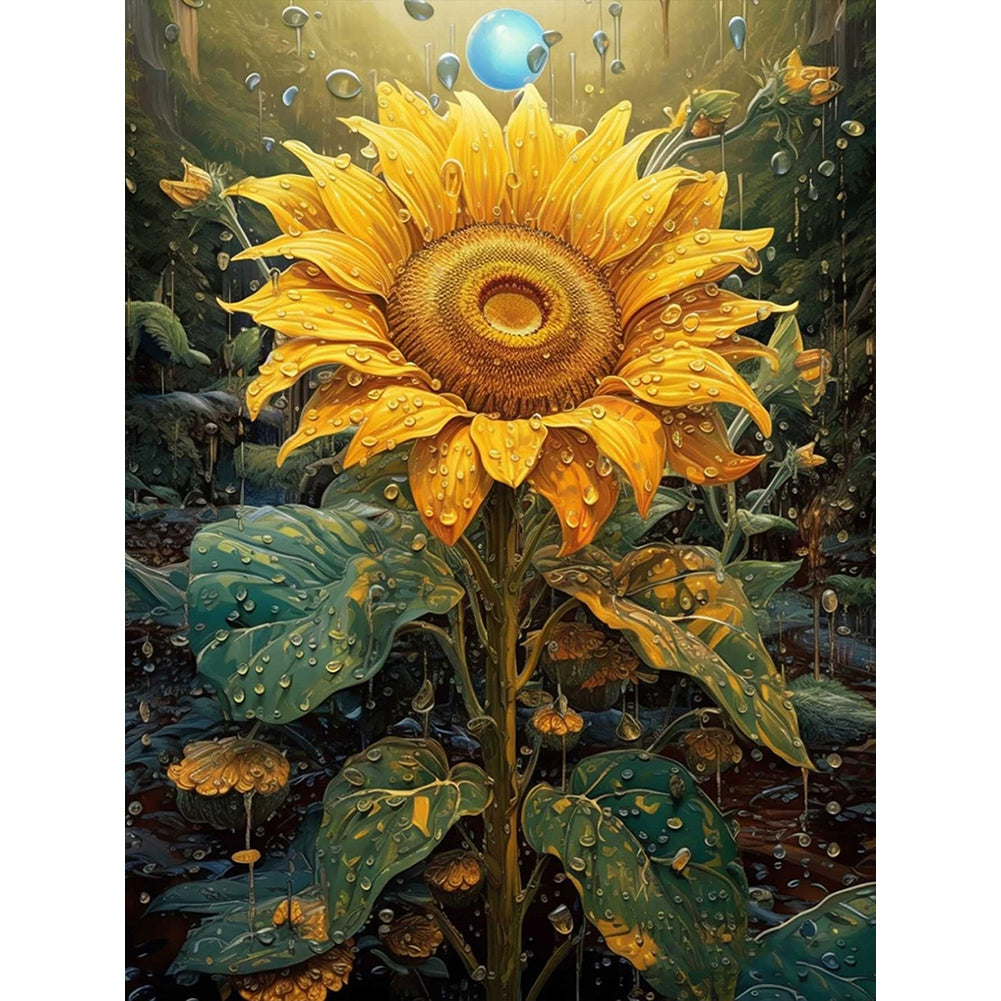 Flowers - Full Round Drill Diamond Painting 30*40CM