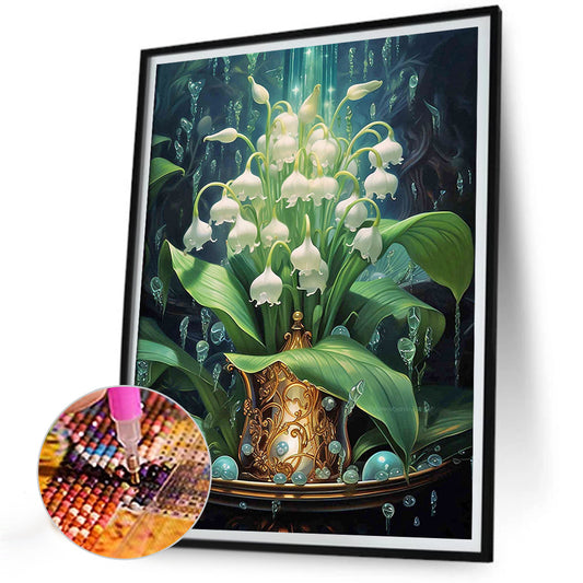 Flowers - Full Round Drill Diamond Painting 30*40CM