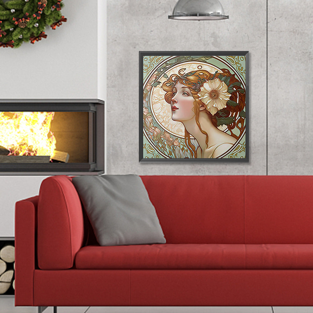 Classical Beauty - Full Round Drill Diamond Painting 30*30CM