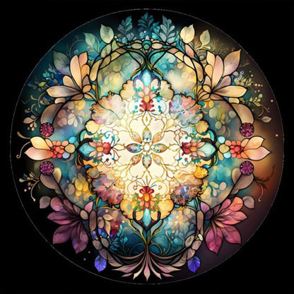 Glass Kaleidoscope - Full Round Drill Diamond Painting 30*30CM