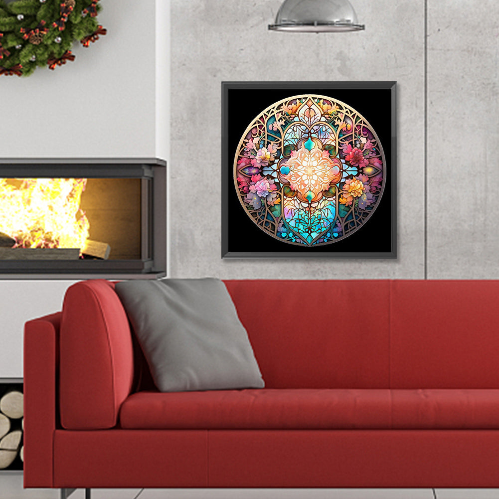 Glass Kaleidoscope - Full Round Drill Diamond Painting 30*30CM
