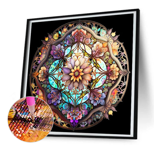 Glass Kaleidoscope - Full Round Drill Diamond Painting 30*30CM