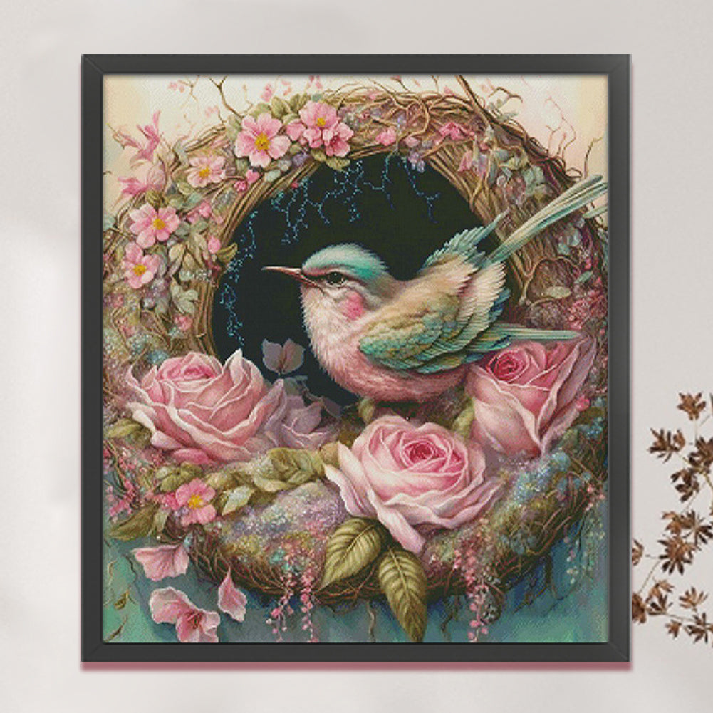 Dream Nest - 16CT Stamped Cross Stitch 58*65CM(Spring)