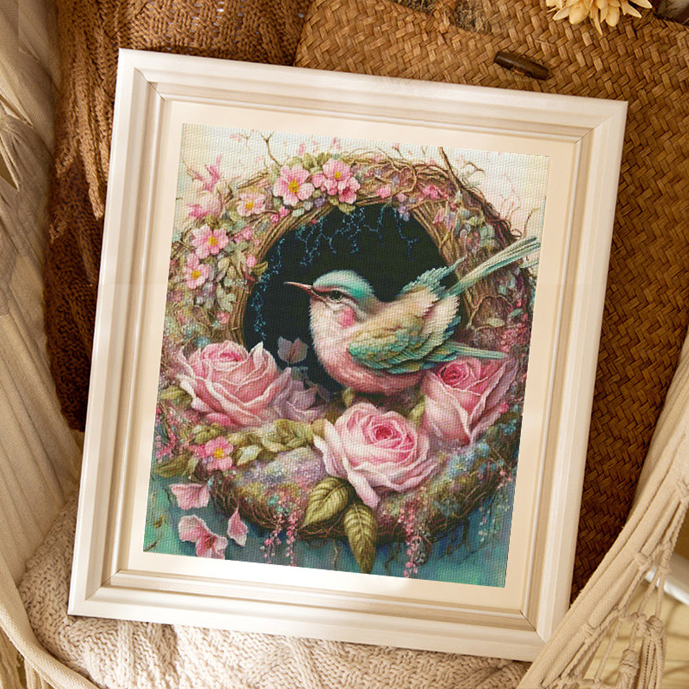 Dream Nest - 16CT Stamped Cross Stitch 58*65CM(Spring)