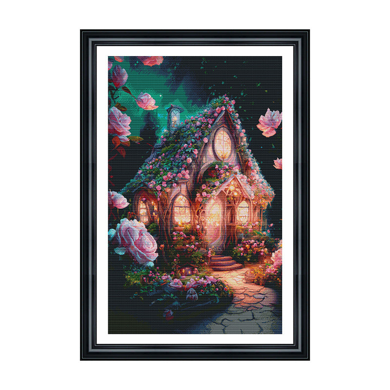 Dream Greenhouse - 16CT Stamped Cross Stitch 55*80CM(Spring)
