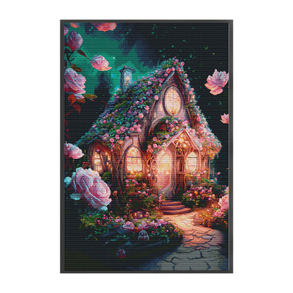 Dream Greenhouse - 16CT Stamped Cross Stitch 55*80CM(Spring)