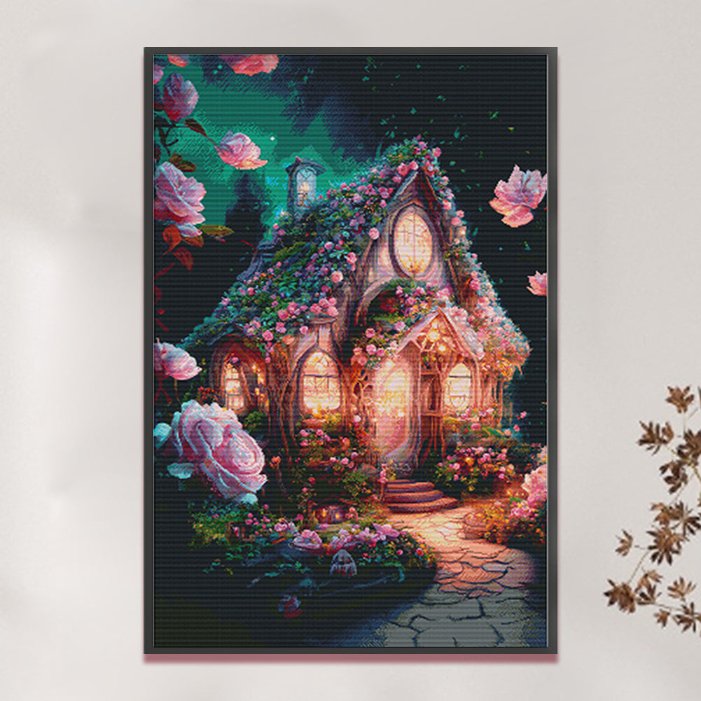 Dream Greenhouse - 16CT Stamped Cross Stitch 55*80CM(Spring)
