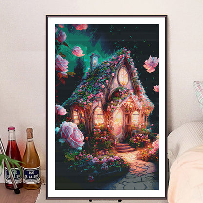 Dream Greenhouse - 16CT Stamped Cross Stitch 55*80CM(Spring)