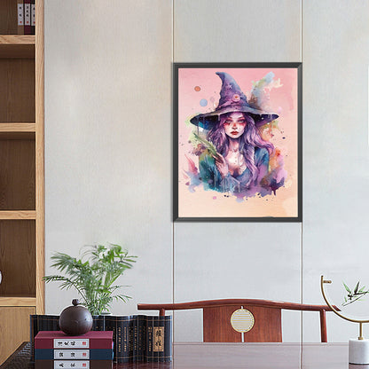 Witch Portrait - Full Round Drill Diamond Painting 40*50CM