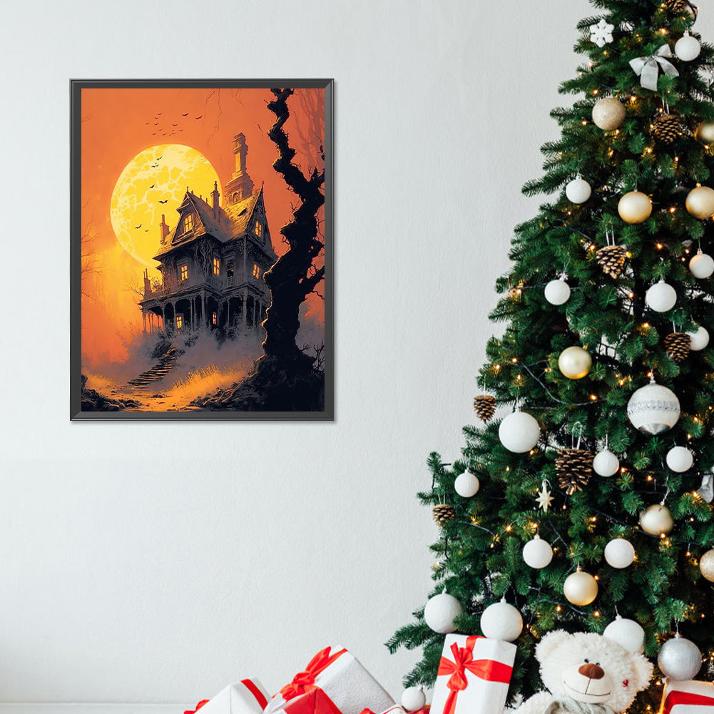 Halloween Night - Full Round Drill Diamond Painting 30*40CM