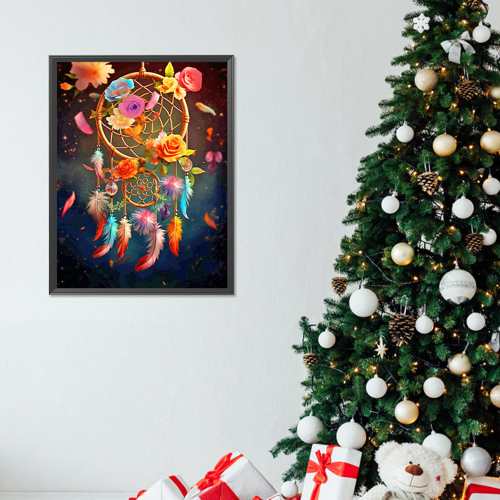 Floating Dream Catcher - Full Round Drill Diamond Painting 30*40CM