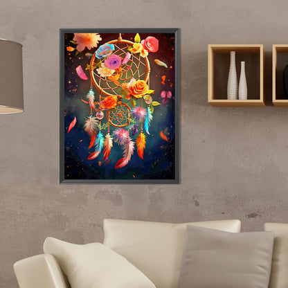 Floating Dream Catcher - Full Round Drill Diamond Painting 30*40CM