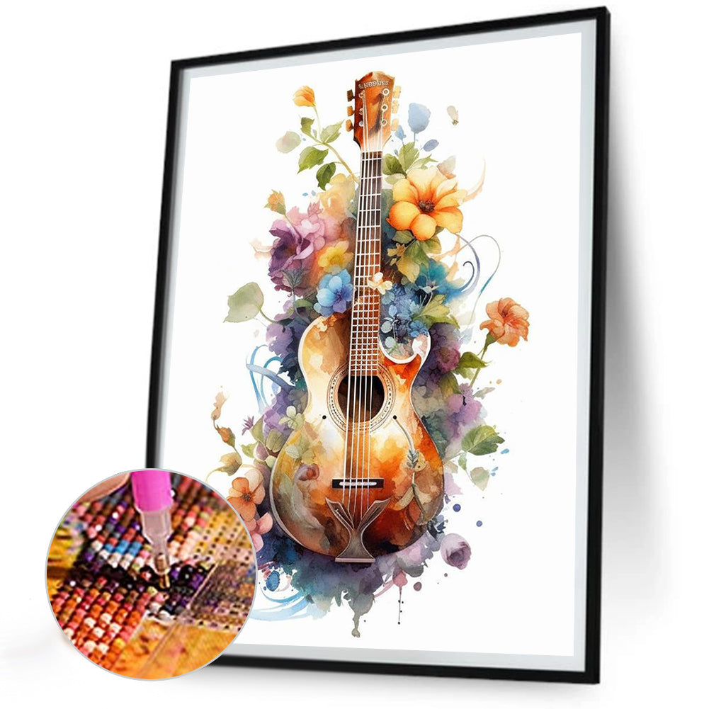 Guitar - Full Round Drill Diamond Painting 30*40CM