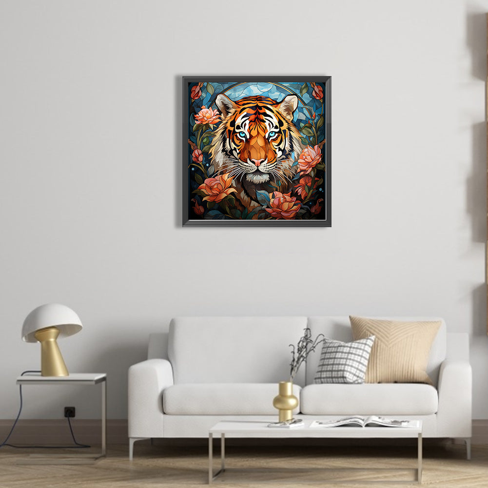 Tiger - Full AB Dril Round Diamond Painting 40*40CM
